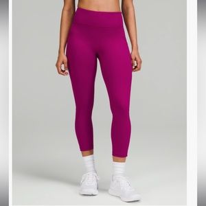 Lululemon Invigorate High Rise 23” Magenta Purple Size 6 NWT